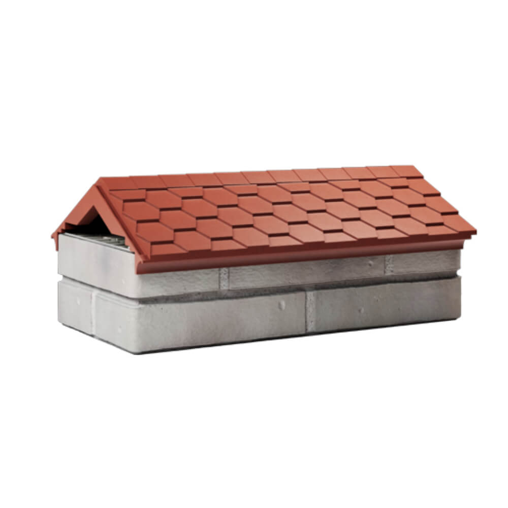 Парапет Zking Эверест Красный с посадкой на 1 кирпич (200/225/255мм)